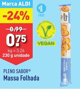 ALDI PLENO SABOR Massa Folhada promoção