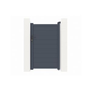Brico Depôt Pacote de portão de jardim eiger 100p160 + 2 postes cinzento promoção