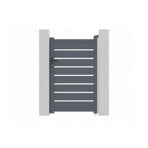 Brico Depôt Pacote de portão de jardim vogel 100p160 + 2 postes cinzento promoção