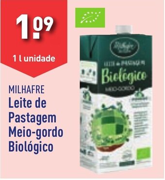 MILHAFRE Leite de Pastagem Meio-gordo Biológico