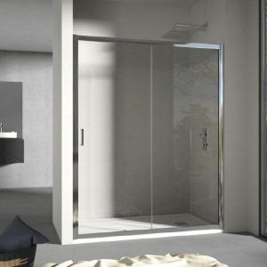 Brico Depôt Panel fijo + puerta corredera grant 170 cm sin decorado sin lateral promoção