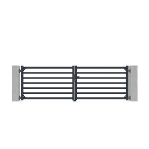 Brico Depôt Pack portão batente antelao 350b110 + 2 postes h.160cm cinzento promoção