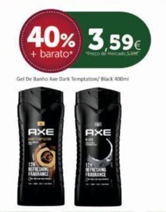 Coviran Gel De Banho Axe Dark Temptation/ Black 400ml promoção