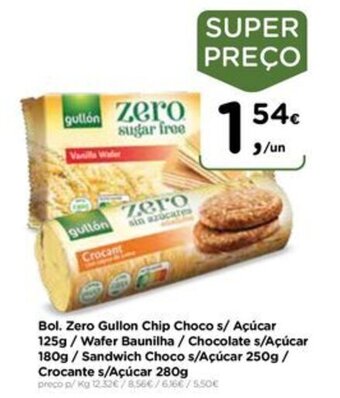 Bol. Zero Gullon Chip Choco s/ Açúcar 125g