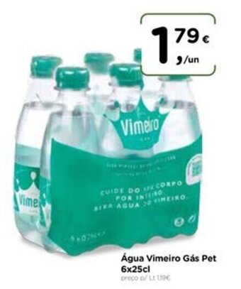 Aqui é fresco Água Vimeiro Gás Pet 6x25cl promoção