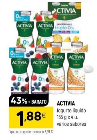 ACTIVIA Iogurte Líquido 155g x 4u.