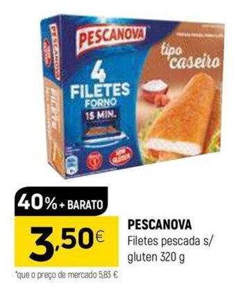 Coviran PESCANOVA Filetes pescada s/ gluten 320 g promoção