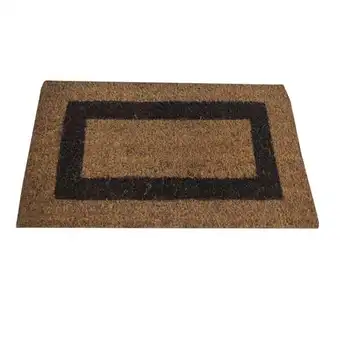 Brico Depôt Tapete entrada| composição 100% fibra de coco| base borracha| cor castanho| 45x80cm promoção