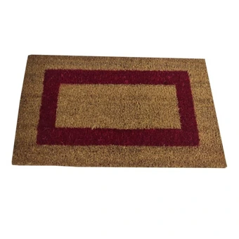 Brico Depôt Tapete entrada| composição 100% fibra de coco| base borracha| cor vermelho| 40x60cm promoção