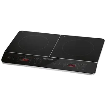Brico Depôt Placa de indução portátil dupla 2 queimadores proficook dki 1067 preto 3500 promoção