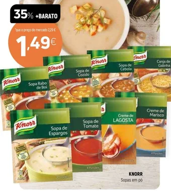 Coviran KNORR Sopas em pó promoção