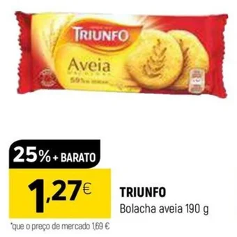 Coviran TRIUNFO Bolacha aveia 190 g promoção