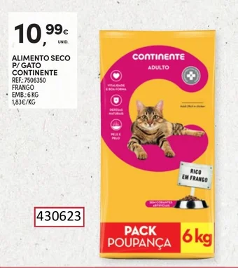 Continente ALIMENTO SECO P/ GATO CONTINENTE REF.: 7506350 promoção