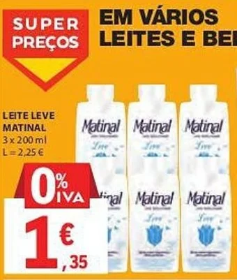 LEITE LEVE MATINAL 3x 200 ml