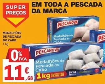 E.Leclerc MEDALHÕES DE PESCADA DO CABO 1 Kg promoção