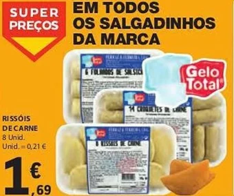 E.Leclerc RISSÓIS DE CARNE 8 Unid. promoção