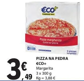 E.Leclerc PIZZA NA PEDRA €CO+ Margarita 3 x 300 g promoção
