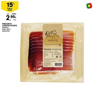 Continente PRESUNTO CASA DO MONTE EMB: 150 G promoção