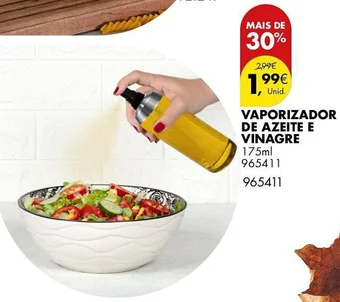 Pingo Doce VAPORIZADOR DE AZEITE E VINAGRE 175ml promoção