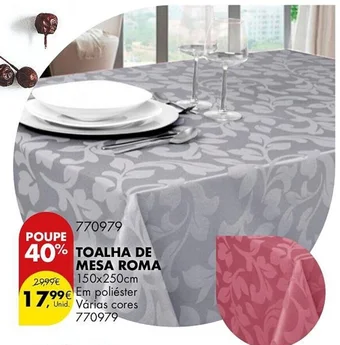 Pingo Doce TOALHA DE MESA ROMA 150x250cm promoção