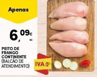 Continente PEITO DE FRANGO CONTINENTE (BALCÃO DE ATENDIMENTO) promoção