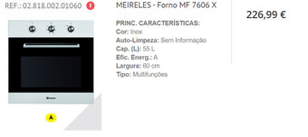 Meireles - Forno MF 7606 X