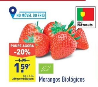 ALDI Morangos Biológicos promoção