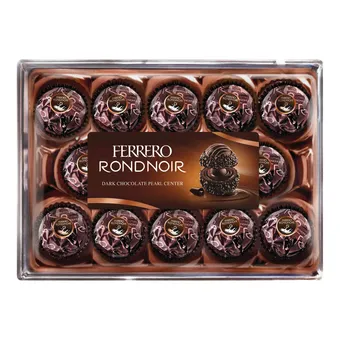 Bombons de chocolate rondnoir