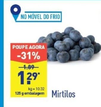 ALDI Mirtilos promoção