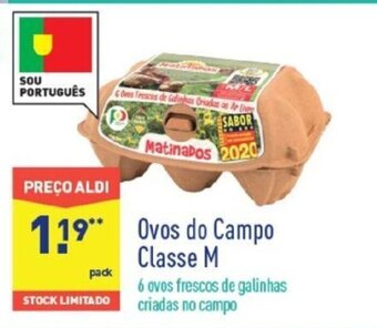 ALDI Ovos do Campo Classe M promoção