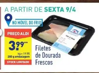ALDI Filetes de Dourada Frescos 200g promoção