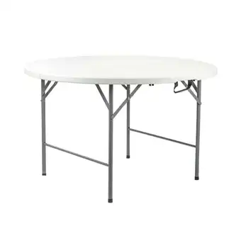 Brico Depôt Mesa dobrável redonda efeito granito branco ø150x74cm 7house promoção