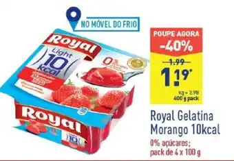 ALDI Royal Gelatina Mornago 10kcal promoção