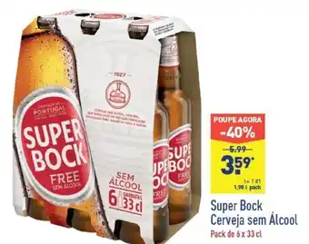 ALDI Super Bock Cerveja sem Álcool 1,98L promoção