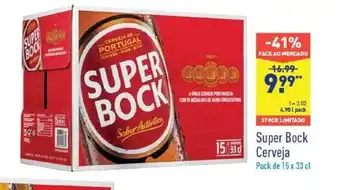 ALDI Super Bock Cerveja 4,95L promoção