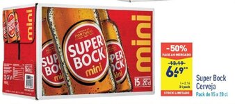 ALDI Super Bock Cerveja 3L promoção