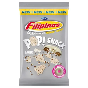 Continente Snack de milho com cobertura bolacha filipino branco promoção