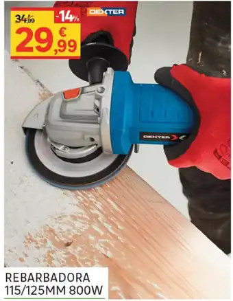 Leroy Merlin Rebarbadora 115/125mm 800W promoção