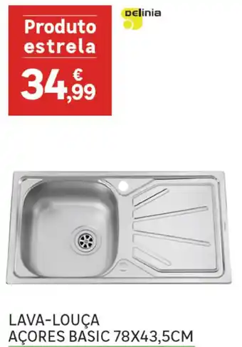 Leroy Merlin Lava-Louça Açores Basic 78x43,5cm promoção
