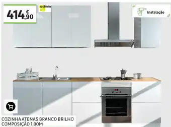 Leroy Merlin Cozinha Atenas Branco Brilho Composição 1,80m promoção