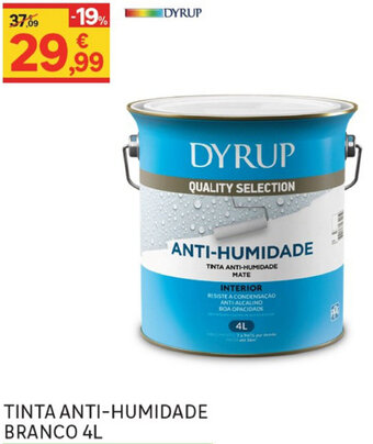Leroy Merlin Tinta Anti-Humidade Branco 4L promoção