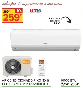 Ar Conditionado Fixo 1 x 1 Eluxe Amber R32 12000 BTU