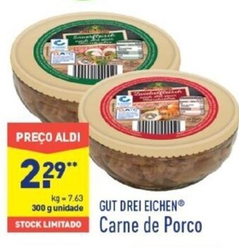 ALDI Gut Drei Eichen Carne de Porco 300g promoção
