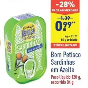 Bom Petisco Sardinhas em Azeite 120g