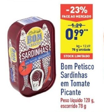 Bom Petisco Sardinhas em Tomate Picante 120g