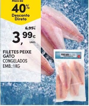 Continente Filetes Peixe Gato 1kg promoção