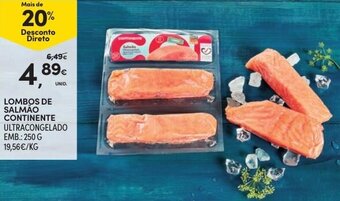 Continente Lombos de Salmão Continente 250g promoção
