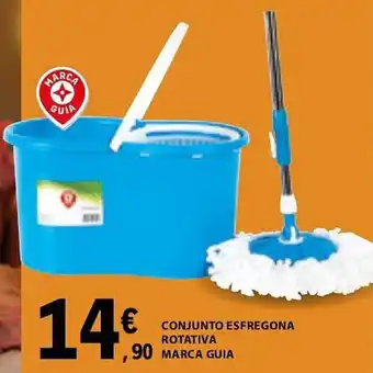 E.Leclerc CONJUNTO ESFREGONA ROTATIVA MARCA GUIA promoção