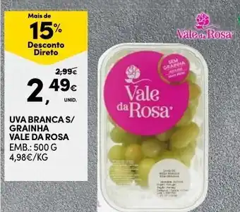 Uva Brancas S/ Grainha Vale da Rosa 500g