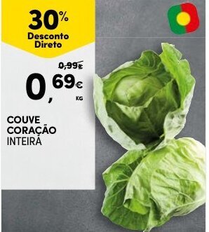 Continente Couve Coração promoção
